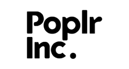 Poplr, Inc. Logo - Dark Roast Media Client