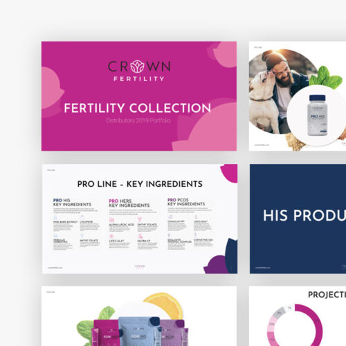 Crown Fertility Brand Collateral - Dark Roast Media Client