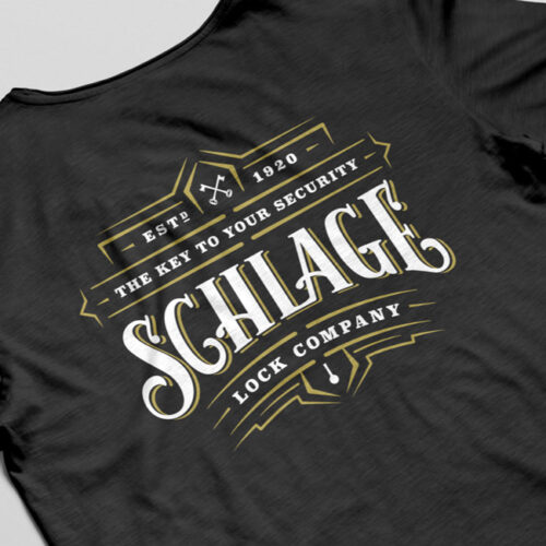Schlage Print Design - Dark Roast Media Clients