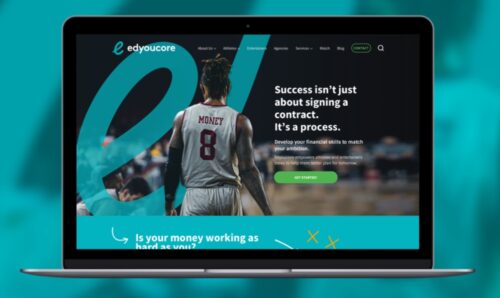 Edyoucore Brand Image - Web page - Basketball player walking onto court