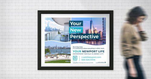 Newport - Branded Out of Home Display - "Your New Perspective"