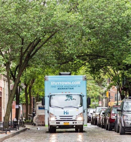 StuyTown - Experiential Marketing/ Guerrilla Campaign - Bus on Road