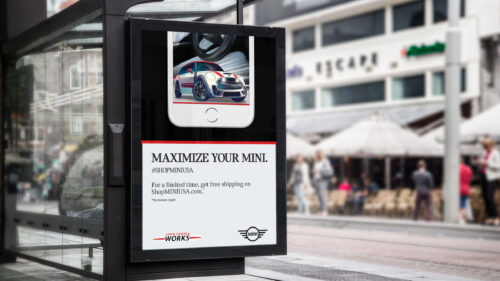 BMW Bustop Poster Ad
