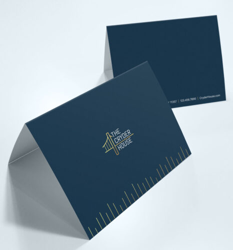 The Cryder House - Brand Collateral and Print Design