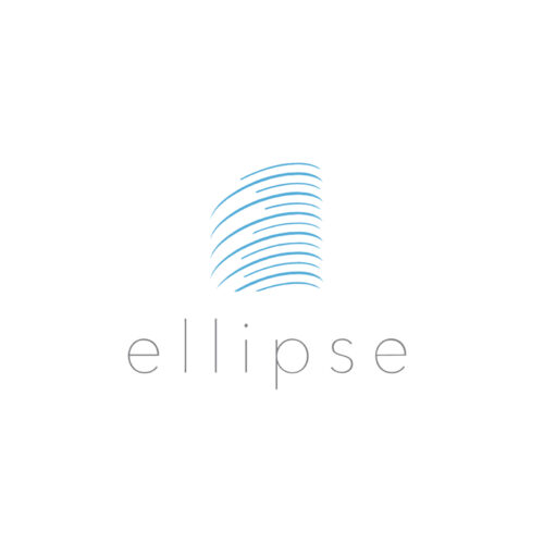 Ellipse Logo - Blue and White
