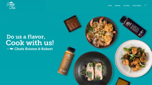 Pretty Thai Brand Image with Quote - "Do us a flavor, cook with us!"