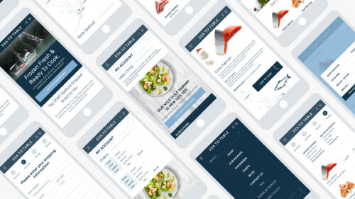 Sea to Table - Branded Mobile Application Imagery
