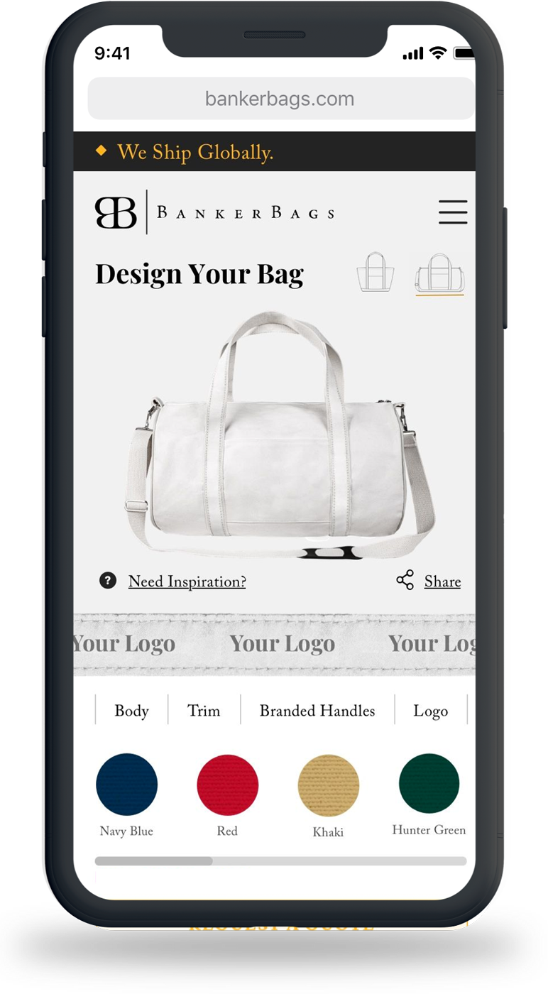 BankerBags - Branded Mobile App