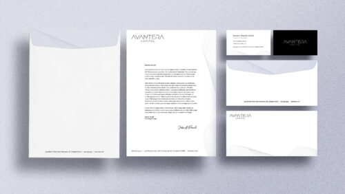 Avantera Capital - Stationery Design Mockup