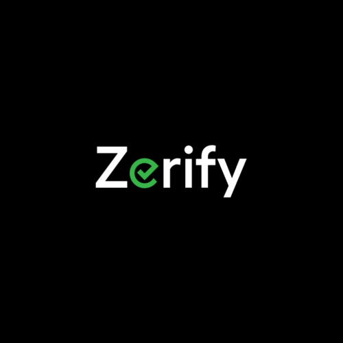 Zerify Brand Logo on Black