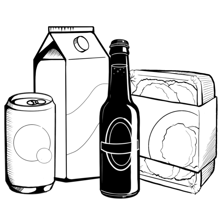 Food and Beverage Illustration Icon