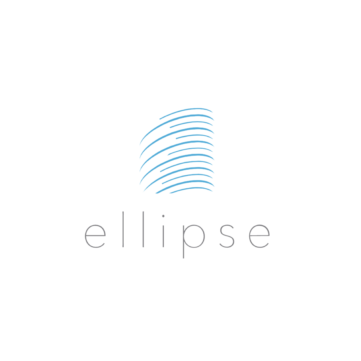 Ellipse Logo - Blue and White
